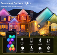 Luz LED de Píxeles a Prueba de Agua IP68 de Nuevo Diseño, Luz Navideña Permanente para Exteriores, UCS2904, 3 LED RGBW, Garantía de 5 Años, Inalámbrica