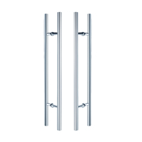 Poignée de porte coulissante OEM ODM en acier inoxydable 304, longue et creuse, pour hall d'hôtel, garantie 5 ans, type dos à dos/D-pull/T-bar