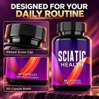 Capsules de soutien pour la santé du nerf sciatique avec acide alpha-lipoïque, complément alimentaire pour adultes, 60 capsules
