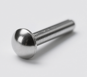 Round Head Stainless Steel <b>Screw</b> Metric Standard Thread Plain Finish - Product Image 1