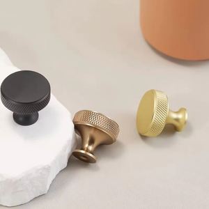 New Arrival Modern Home Bathroom Bedroom Wardrobe Drawer Kitchen Aluminium <b>Door</b> Knurled <b>Door</b> <b>Handle</b> <b>Round</b> Knob Eco-Friendly - Product Image 2