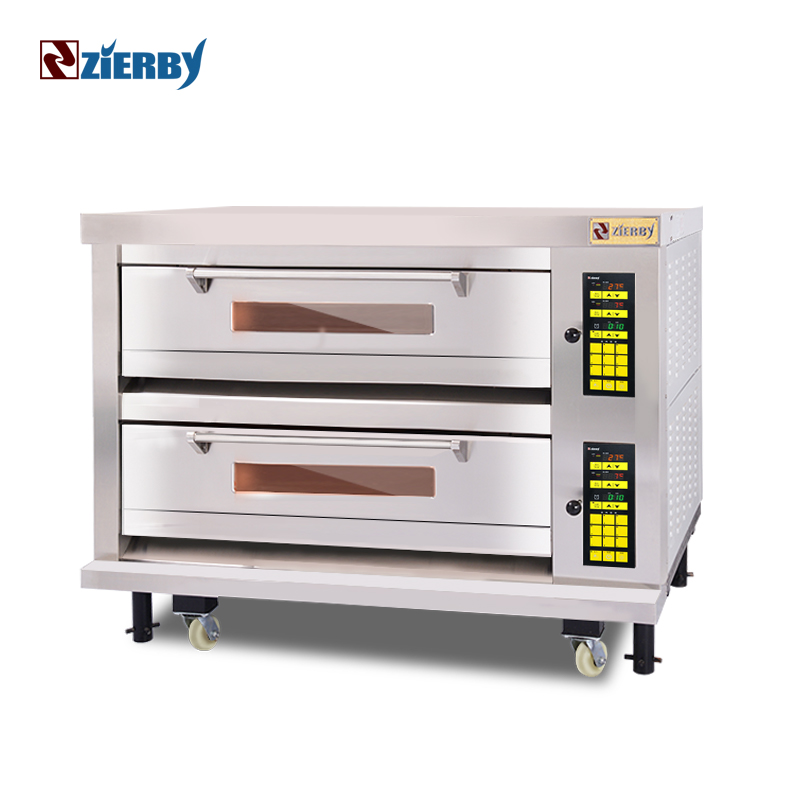 Стандартная промышленная духовка для выпечки хлеба, тостер, хлебопекарное оборудование, 2 колоды, 6 лотков, OEM