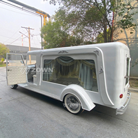 Véhicule funéraire électrique classique blanc à 4 roues, modèle ZOWN, garantie 2 ans, acier Q235B, vente chaude
