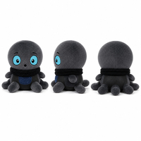 Vente en gros : Peluche calamar Weirdcore personnalisée, faite main, avec visage à boutons, mascotte mignonne et effrayante, conception sur mesure à partir de votre illustration