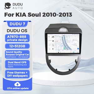 DUDUAUTO para KIA <span class=keywords><strong>Soul</strong></span> 2010-2013, Sistema Multimedia Android Modificado para Auto, Navegación Bluetooth, Carplay, Pantalla de Visión Trasera - Product Image 1