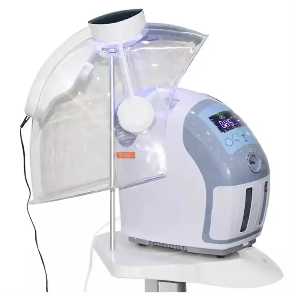 Nuevo producto 7 colores Oxygen Jet Peel Rejuvenecimiento DE LA PIEL Led Facial Dome O2toderm Oxygen Jet Therapy Dispositivo de cuidado facial