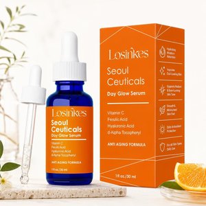 Suero Facial Coreano para el Cuidado de la Piel con 20% de <span class=keywords><strong>Vitamina</strong></span> <span class=keywords><strong>C</strong></span>, Ácido Hialurónico + Ácido Ferúlico <span class=keywords><strong>CE</strong></span>, Potente Suero Facial Antienvejecimiento con Efecto Luminoso Diurno - Product Image 4