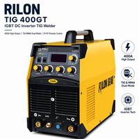 Nuevo Soldador TIG Rilon TIG 400GT 400A IGBT DC Inverter con Arranque HF, Pantalla Digital, Control de Fuerza de Arco, Portátil para Acero Inoxidable MMA