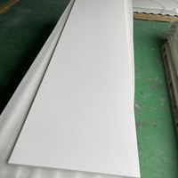 Plaque de surface solide en acrylique Staron de 6 mm et 12 mm, découpée sur mesure, pour plans de toilette et murs d'hôtels