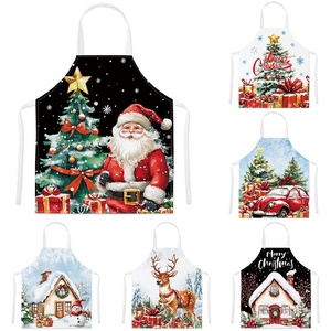 Delantales de Cocina Navideños, Ideales como Regalo para <span class=keywords><strong>Adultos</strong></span> y Niños, Delantal de Cocina con Estampado de Dibujos Animados, Transpirable y Antimanchas - Product Image 2