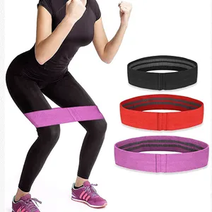 Großhandel Elastic Hip Circle Widerstands schleife Übungs bänder Mit Inner Design Rutsch festes Yoga Widerstands band 12 Stufen