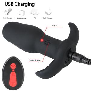 MOGlovers 8cm Vib rating Butt Plug Anal Spielzeug Vibratoren für Frauen Dildos Männer Prostata Massage gerät Erwachsene <span class=keywords><strong>Sex</strong></span> Produkte Erotic <span class=keywords><strong>Wireless</strong></span> - Product Image 6