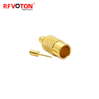 Conector Recto Macho MMCX Chapado en Oro de 50 ohmios para Cable Rg402 Tipo Conector Recto Macho MMCX