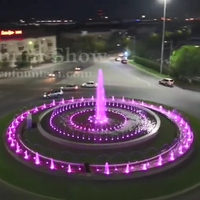 Fuente de Agua Musical y Danzante para Exteriores con Luces en el Centro de la Carretera, Proyecto Optimum Show Landmark Kazajistán