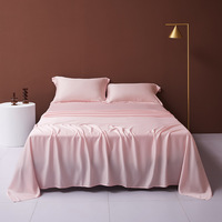 Ensemble de draps en bambou infusé d'ions d'argent, draps de lit en bambou naturel biologique antibactérien
