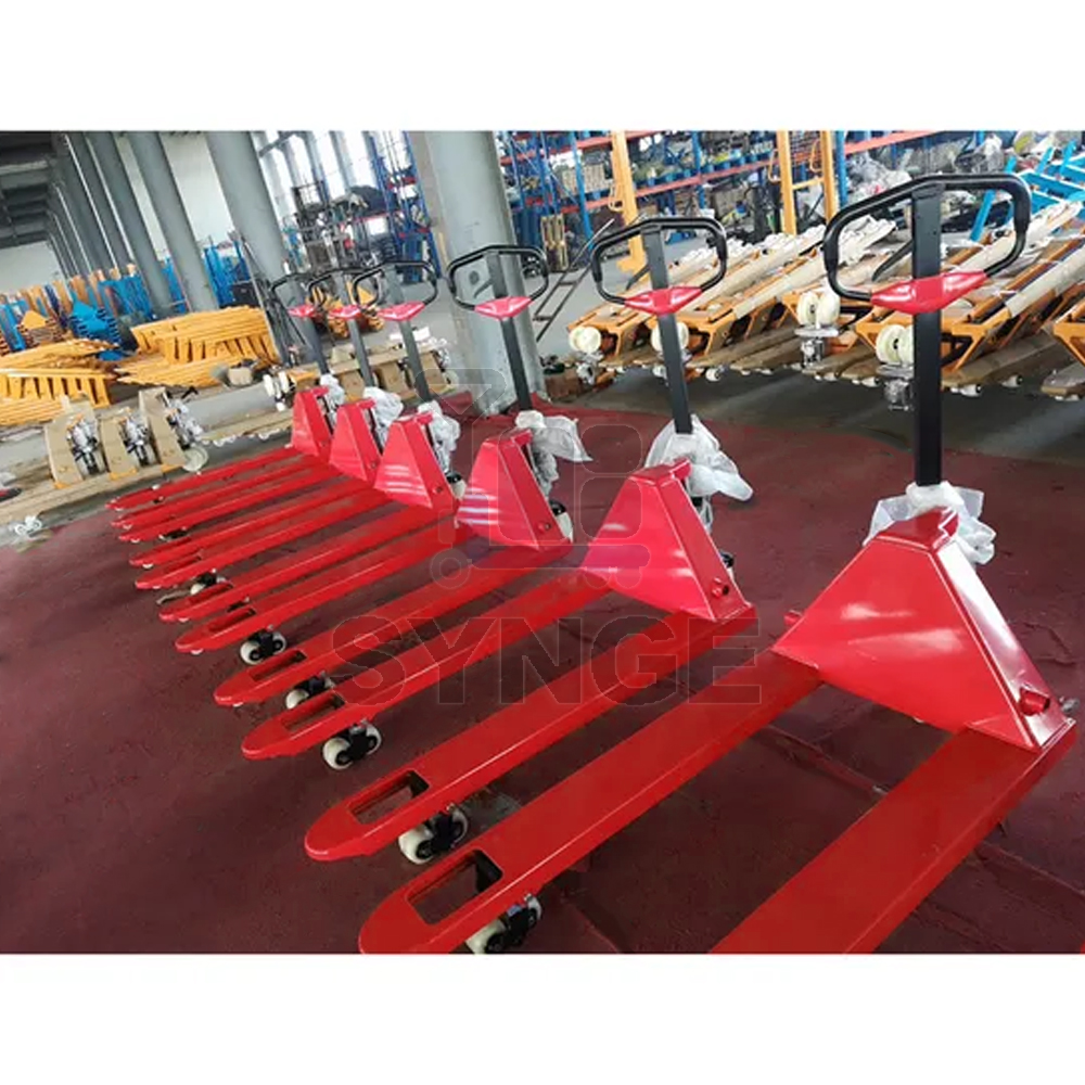 SYNGE Factory Supply 1.5ton Manual Hand Pallet Truck China Manufacture Manual Trolley for Sale