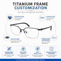 Gafas de Lectura Ópticas Unisex con Media Montura de Titanio Puro de Alta Calidad READSUN