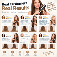 Lisseur de cheveux pour femmes, fer à lisser chauffant, fer lissant pour des cheveux lisses et brillants, contrôle des frisottis et coiffage
