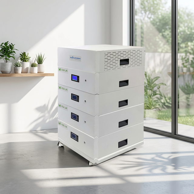 SPS001 Golden Future Stackable Hybrid Grid Inverter 10-20Kw 51.2V Home Backup 15kWh 300Ah LiFePO4 Battery Energy Storage System