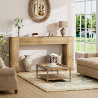Console étroite moderne en bois massif pour la décoration de chambre à coucher avec rangement et montage facile