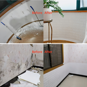 Autocollants muraux en briques 3D autocollants et amovibles, mousse PE moderne, imperméable, anti-collision, panneaux muraux, décoration intérieure - Product Image 6