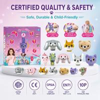 Bracelet slap en peluche, boîte mystère surprise, animal en peluche doux, bracelet à clipser, jouet pour enfants, cadeau de fête de Noël