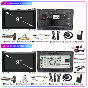 <span class=keywords><strong>Autoradio</strong></span> portable Android 2 Din Lehx avec amplificateur pour <span class=keywords><strong>Mercedes</strong></span>-Benz <span class=keywords><strong>Classe</strong></span> <span class=keywords><strong>B</strong></span> (<span class=keywords><strong>W245</strong></span>) <span class=keywords><strong>GPS</strong></span> pour lecteur - Product Image 6