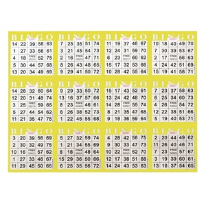 Premium Custom Bulk 75-Ball Bingo Cards Party Supplies Durable Printing Bingo Game Card Set - Product Image 1