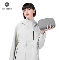Pochette noire en PU Tech, sac organisateur d'accessoires électroniques pour le voyage