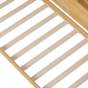 Modern Solid Wood Full/<b>Queen</b> <b>Size</b> Daybed with Storage Shelves Two Storage Drawers Desk-Eco-Friendly & Durable Bedroom <b>Bed</b> - Product Image 5