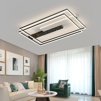 Ensemble d'éclairage complet pour la maison, moderne, simple, élégant, minimaliste, luxueux, LED, fer et acrylique, pour le salon, lampe de plafond