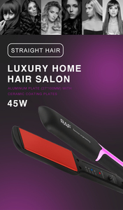 Lisseur à cheveux professionnel en aluminium électrique PTC avec lumière LED, utilisation à sec et humide, cordon rotatif à 360° - Product Image 4