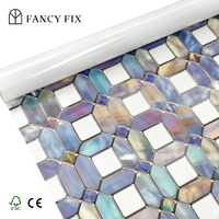 Película Decorativa Moderna de PVC para Ventanas, Vinilos Decorativos para Ventanas, Bloqueadores de Rayos UV, Adhesivos Estáticos para el Hogar, Baño y Puerta