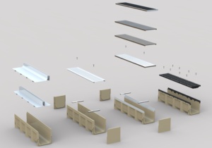 Machine à fabriquer des caniveaux en résine et béton avec structure en <span class=keywords><strong>fonte</strong></span> - Product Image 6