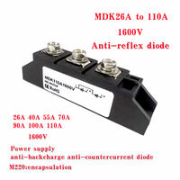 Module redresseur à diode photovoltaïque solaire CC anti-inversion deux entrées une sortie MDK26A 40A 55A 70A 90A 135A 110A 1600V MDK110A1600V