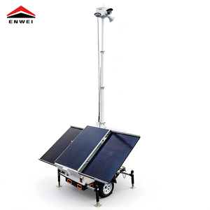 Caméra <span class=keywords><strong>de</strong></span> <span class=keywords><strong>sécurité</strong></span> mobile sur remorque WIFI 4G 5G avec surveillance à distance pour la surveillance des lieux publics - Product Image 4