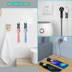Double Tiers Desk Organizer Pencil Holder and Wall Marker Adhesive Toy Organizer for Living Room Bathroom Kitchen - Product Image 2