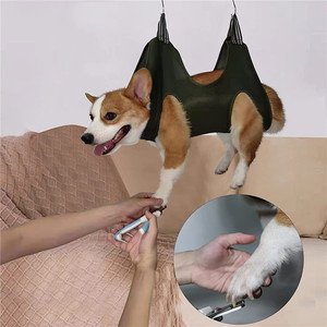 Pet Grooming Hammock For Dogs Small Medium Size Breathable Hanging Nail Trimming Convenient Grooming Support - Product Image 1
