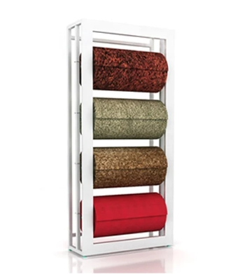 Apache Customizable Modern Metal Display Racks with Storage Function for Supermarket Carpet Display Stand — view 3