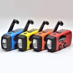 Direct d'usine Radio portable de charge de camping solaire multifonction bon marché avec lampe de poche solaire à LED Banque d'alimentation USB à manivelle - Product Image 2