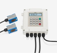 Débitmètre ultrasonique externe à fixation par pince pour eau du robinet, portable, à montage sur tuyau, avec supports de fixation réglables, modèle DUF Measurement