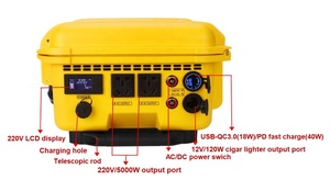 Estación de Energía Portátil Recargable de Carga Rápida 220v 5000w 3127wh, Generador Solar - Product Image 1