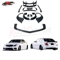 Kit carrosserie large style LB pour Mercedes Benz C63 W204 : pare-chocs avant, ailes, jupes latérales, diffuseur arrière – Pièces de mise à niveau