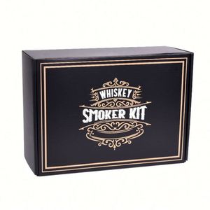 Design Fashioned Whiskey Smoker Kit for Men 6 Flavors Wood Chips Whiskey Gift Box <b>Lighters</b> & for Smoking Accessories - Product Image 3