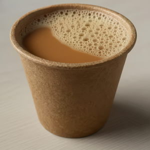 ถ้วยชาจากอ้อยธรรมชาติขนาด100มล. ดีไซน์เรียบง่ายบ้านสวนแบบใช้แล้วทิ้งย่อยสลายได้ตามธรรมชาติเป็นมิตรกับสิ่งแวดล้อม - Product Image 1