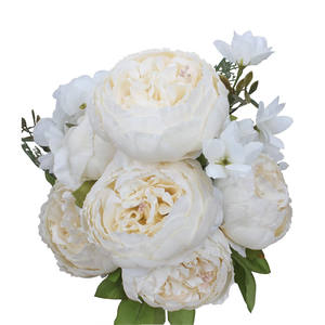 Fleur de pivoine artificielle en PU de haute qualité, grand format, toucher réel, pour décoration de mariage, maison, fête, centre de table - Product Image 1