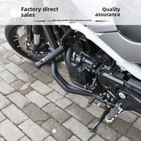 Barre anti-retournement renforcée en alliage d'aluminium avec embout à ressort pour moto Benelli Leoncino 500 BJ500, fabriquée en Chine