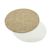 Accessoires pour chapeaux à sublimation : patchs vierges en toile de chanvre, formes variées