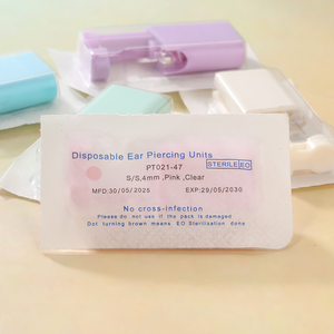 Lingchee dùng một lần ear <span class=keywords><strong>piercing</strong></span> pistola đơn vị bán buôn an toàn studex vô trùng Birthstone Studs <span class=keywords><strong>piercing</strong></span> Gun Kit Set cho Bông tai - Product Image 3