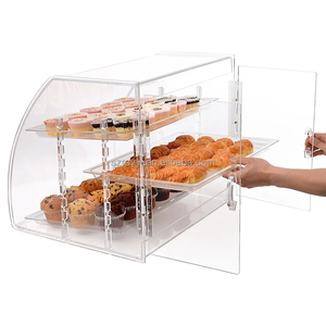 Vitrine de présentation de pâtisseries et de gâteaux en acrylique transparent à 3 niveaux, vente directe d'usine RAY YI, pour boulangerie, pâtisserie, <span class=keywords><strong>magasin</strong></span> de détail. - Product Image 5